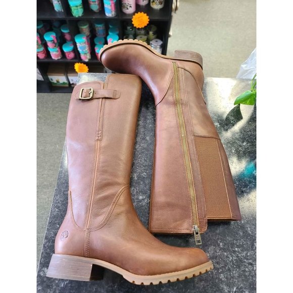Timberland Women's Banfield Tall Waterproof Riding Boot, Size 7 - Picture 6 of 9